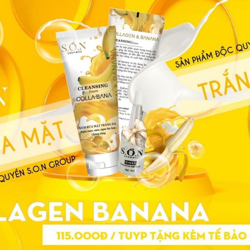 SỬA RỬA MẶT COLLAGEN BANANA SỬA RỬA MẶT SON