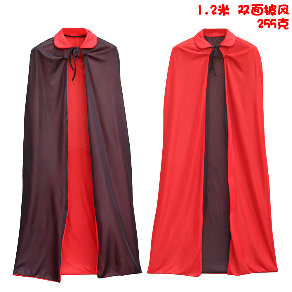 Áo choàng Ma Cà Rồng Dracula 2 mặt đỏ đen hoá trang Halloween