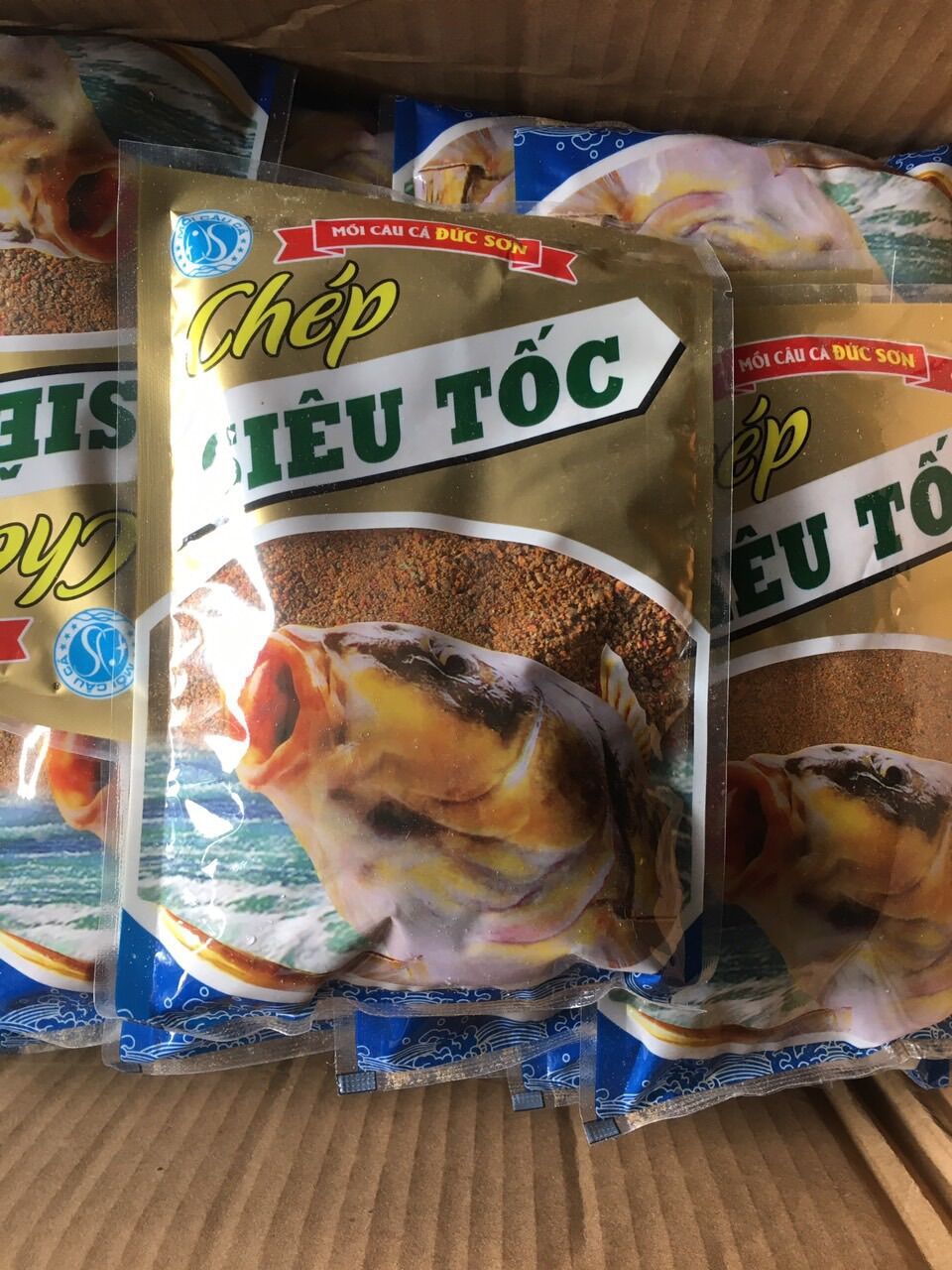 Mồi câu cá chép siêu tốc- hãng mồi câu Đức sơn