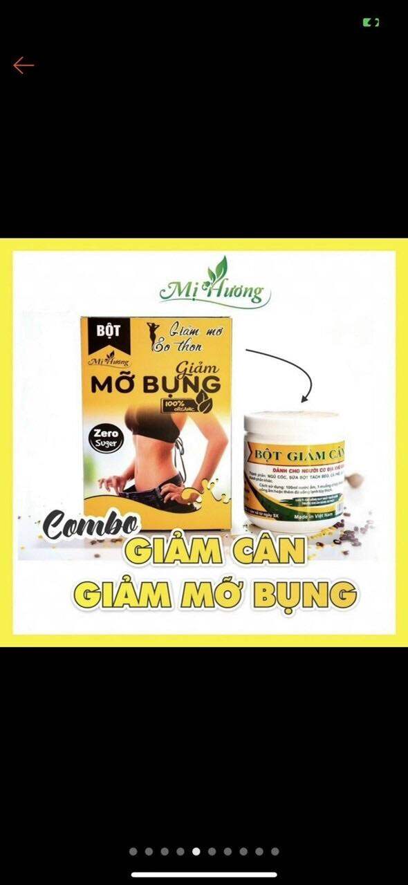 Bột ngũ cốc Tan Mỡ bụng Mị Hương 250gr chính hãng