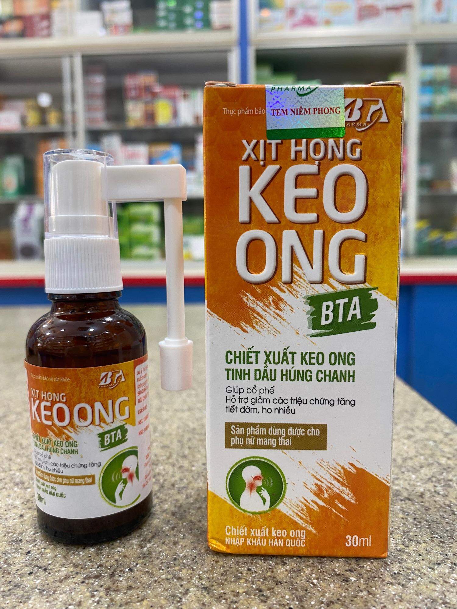 Xịt Họng Keo Ong - Kháng khuẩn, giảm ho, đau họng.