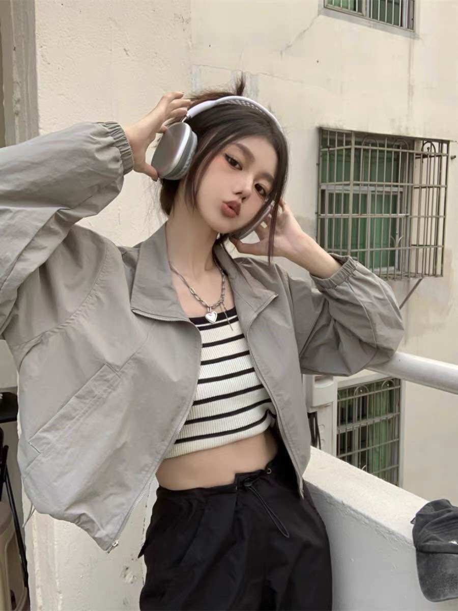 Áo khoác gió ngắn dây rút 6 màu the.sweaterweather TSW