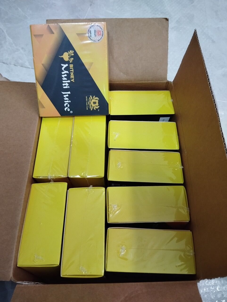 Trà trái cây multi juice Bitney hương vị cũ