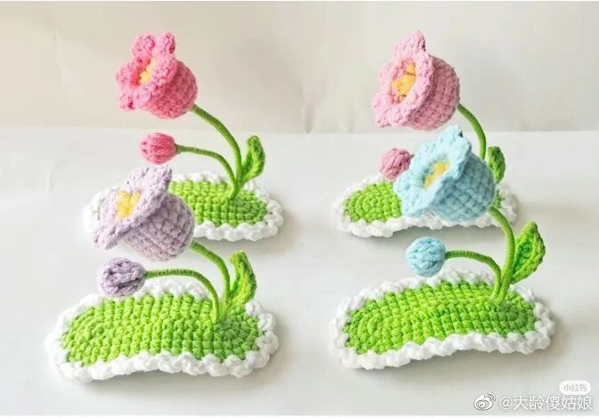 [Tết đến tặng quà cho mỗi đơn]Kẹp tóc bằng len handmade dễ thương