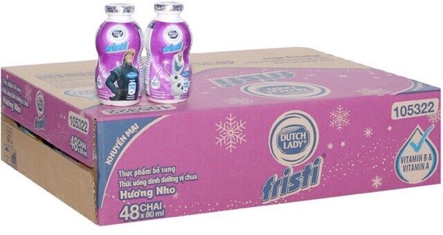 [HCM]Thùng 48 chai Fristi đủ vị 80ml-date mới