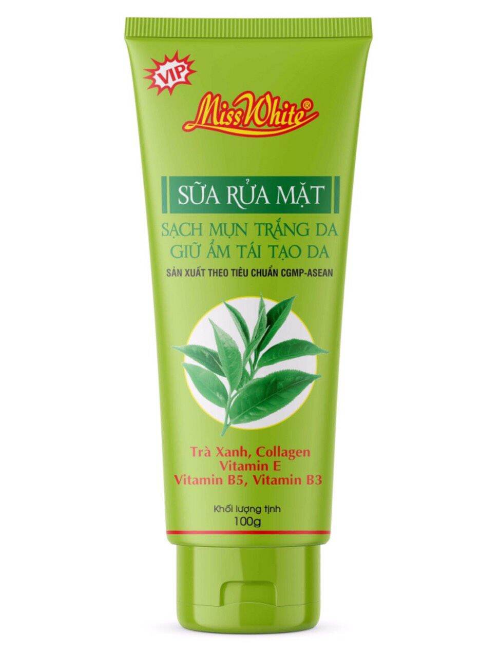 [HCM]Sữa Rửa Mặt Trà Xanh Miss white