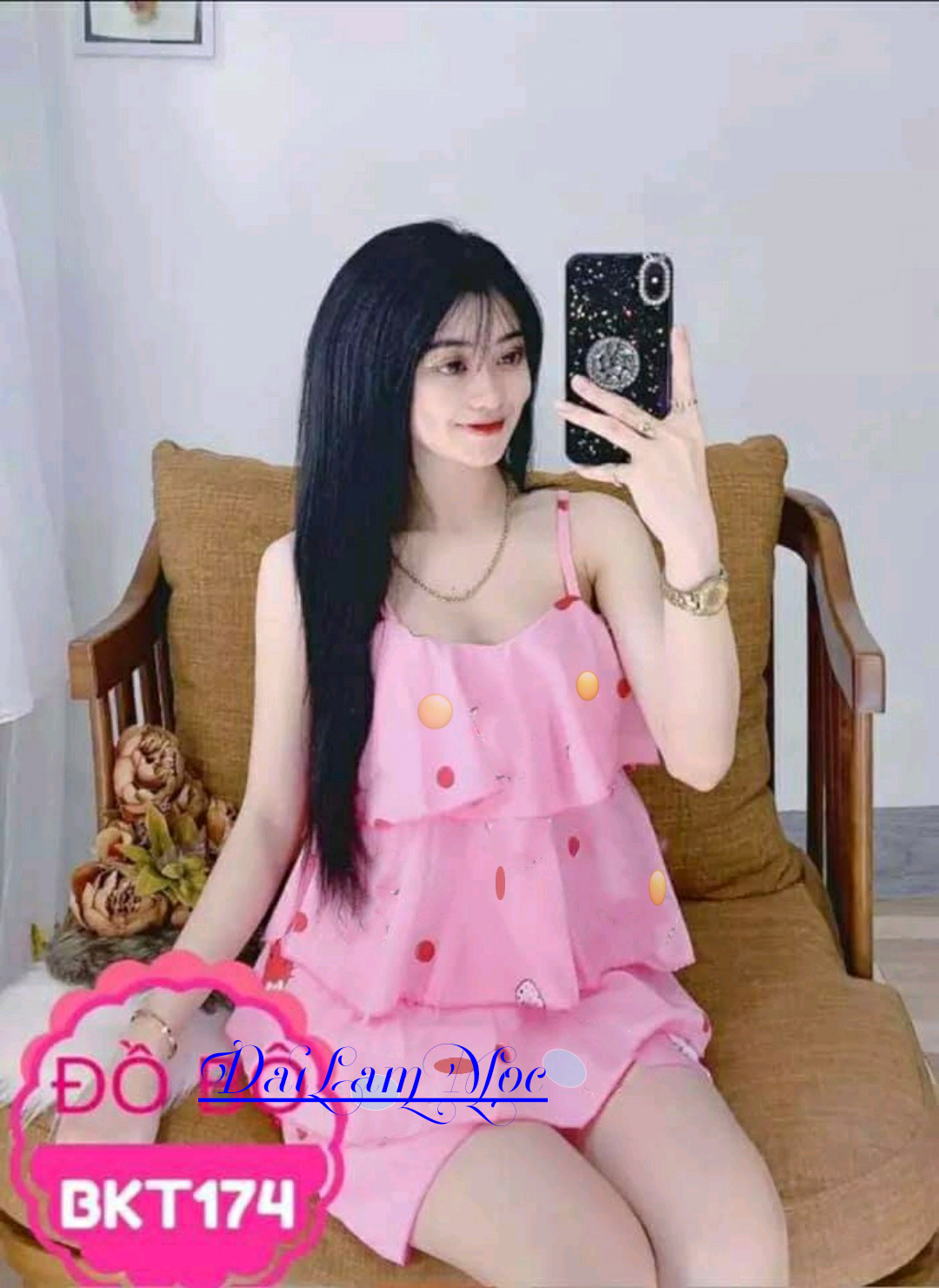 [Voucher Freeship 49k]Đồ bộ mặc nhà kate lụa nữ dễ thương giá rẻ - M18