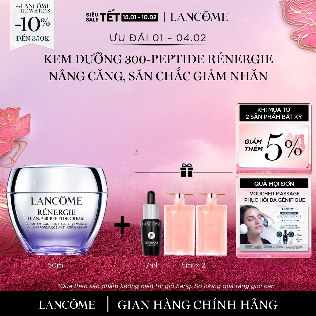 [CHỈ 1-4/2 - Voucher 10% - TỐI ĐA 350K] Kem Dưỡng LANCOME 300-peptide Rénergie chống lão hoá & nâng 