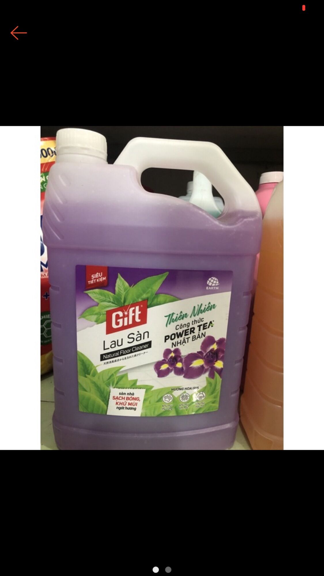Nước lau sàn Gift hương hoa Iris can 3,8kg