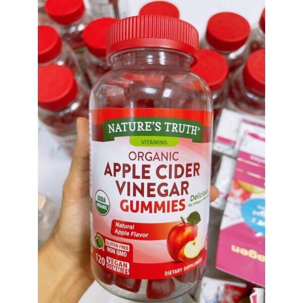 Kẹo dẻo giấm táo nature’s truth apple cider vinegar 600mg
