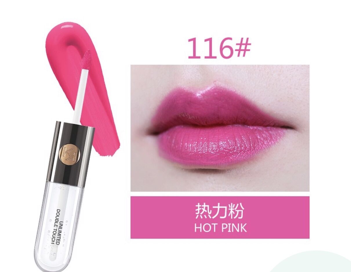 Son kem kiko 2 đầu 116- màu hồng