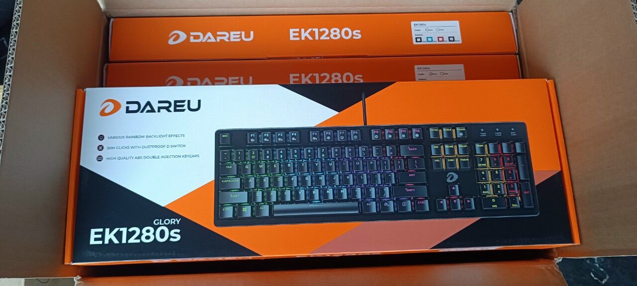 Bàn phím cơ Gaming Dareu EK1280S 2 màu Red Switch