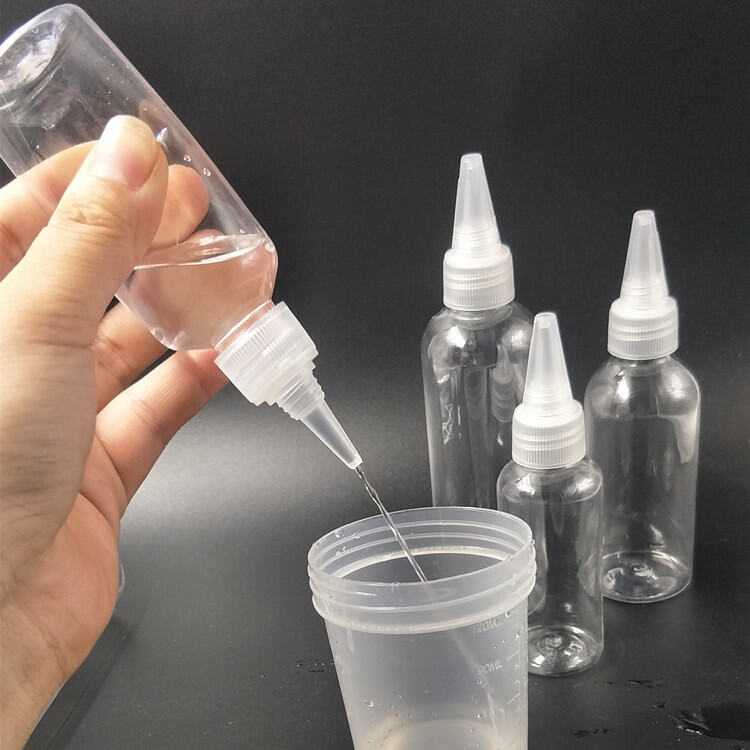 Chai Đầu Nhọn Miệng Mảnh Kiểu Bóp Chai Rỗng Nhỏ Chai Nhựa Cấp Thực Phẩm