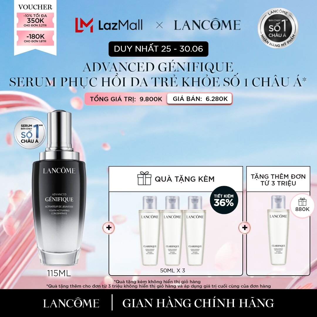 Dưỡng chất (Serum) phục hồi da trẻ khoẻ Lancôme Advanced Genifique 115ml [Quà khung giờ vàng không hiển thị trong giỏ]