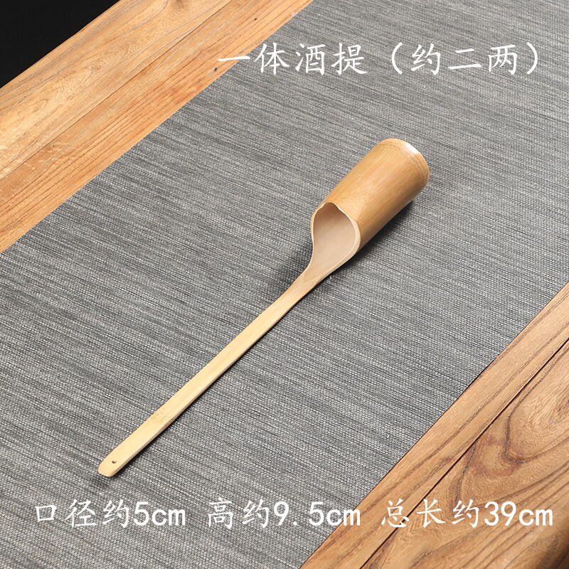 Muỗng múc rượu cán dài làm từ tre tự nhiên thủ công, muỗng múc rượu múc rượu, muỗng múc rượu múc rượu múc rượu múc nước