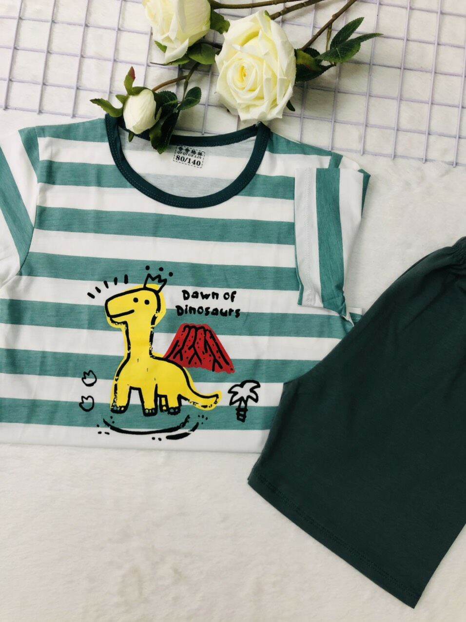 [HCM]BỘ ĐỒ THUN COTTON HÀNG NHẬP QC CHO BÉ TRAI