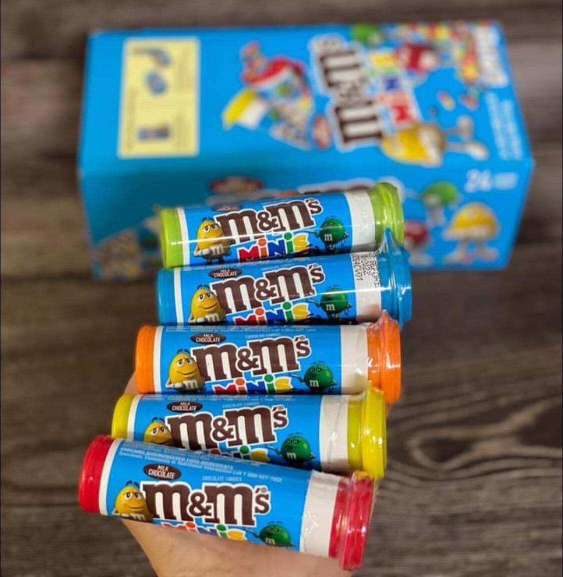 Combo 2 ống Sô-cô-la M&M minis, sô-cô-la ống