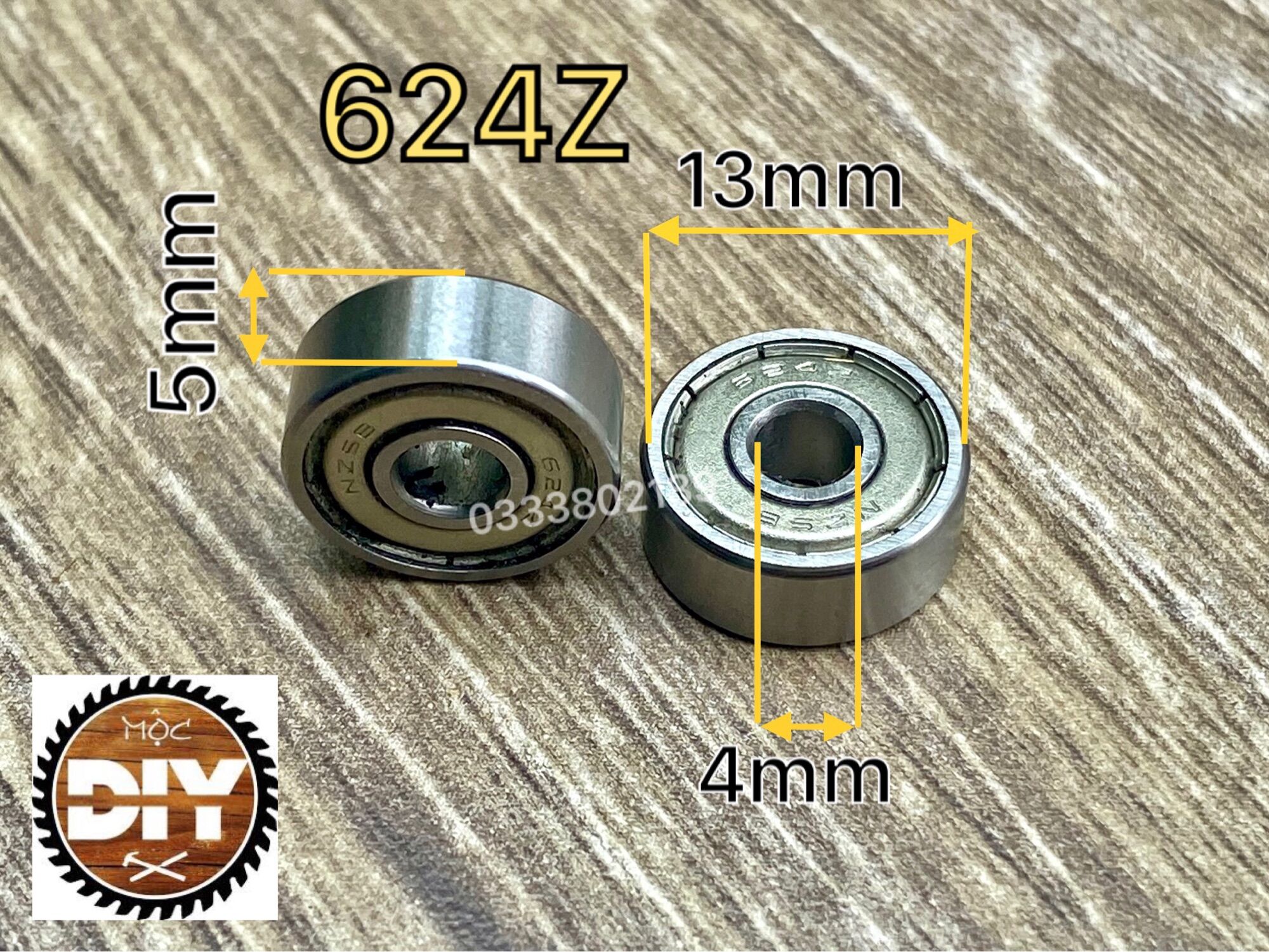 BẠC ĐẠN 624z/ Vòng bi 624z/ Bạc đạn 4x13x5mm