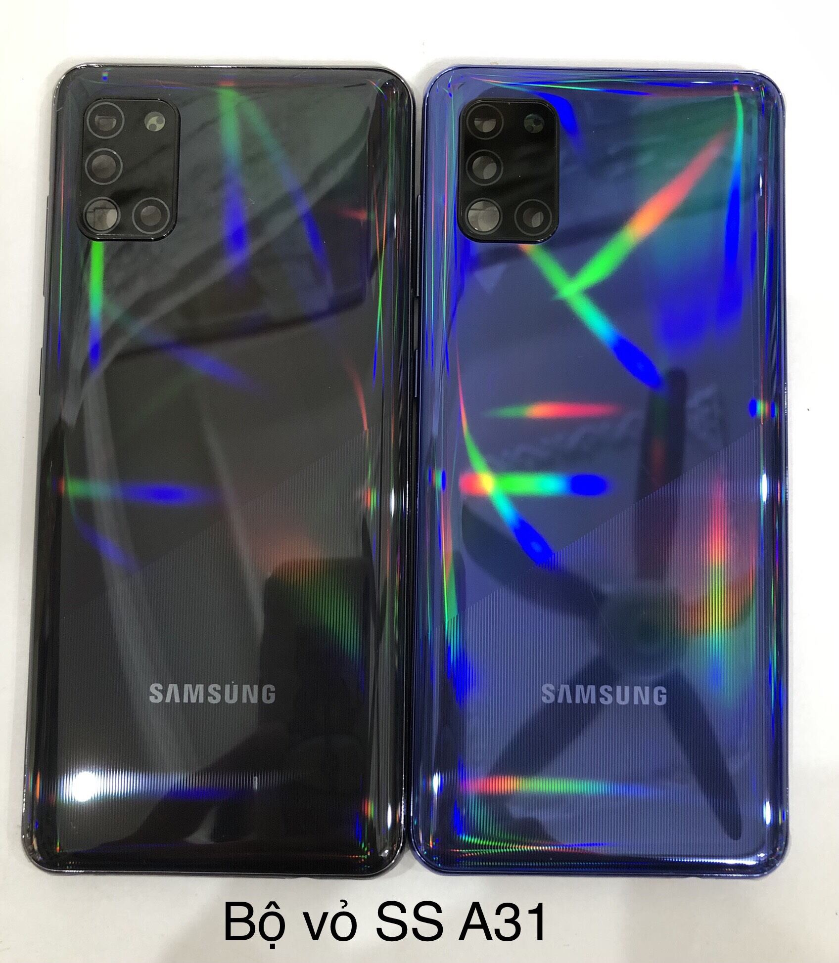 Bộ vỏ Samsung A31 (gồm khung xương, lắp nưng, viền sườn, nút bấm, kính cam)