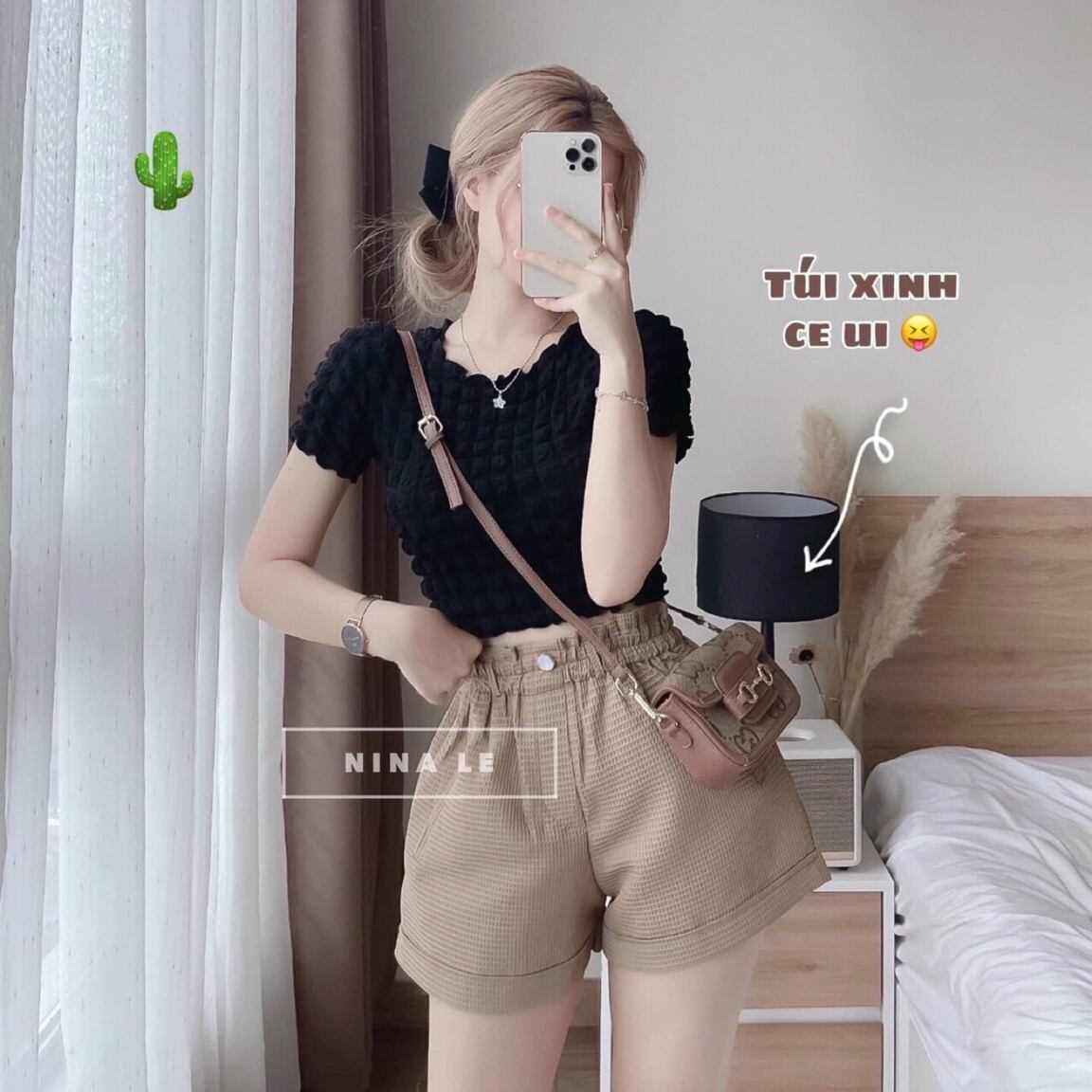 ÁO CROP TOP BÔNG XỐP KIỂU