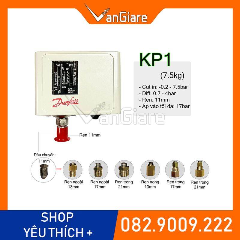 Công tắc áp lực Danfoss KP1 KP2 KP5 KP35 KP36