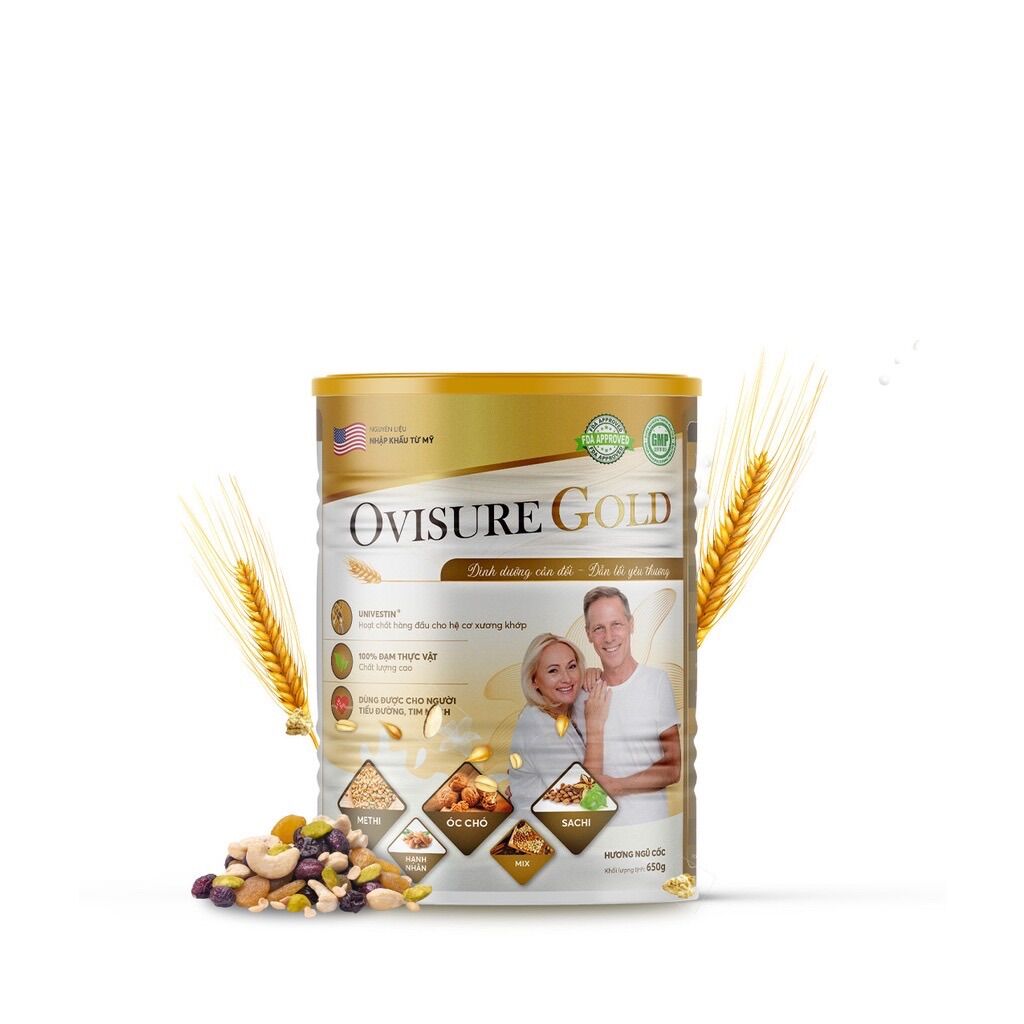 Sữa bột Ovisure Gold dinh dưỡng cân đối lon 650g
