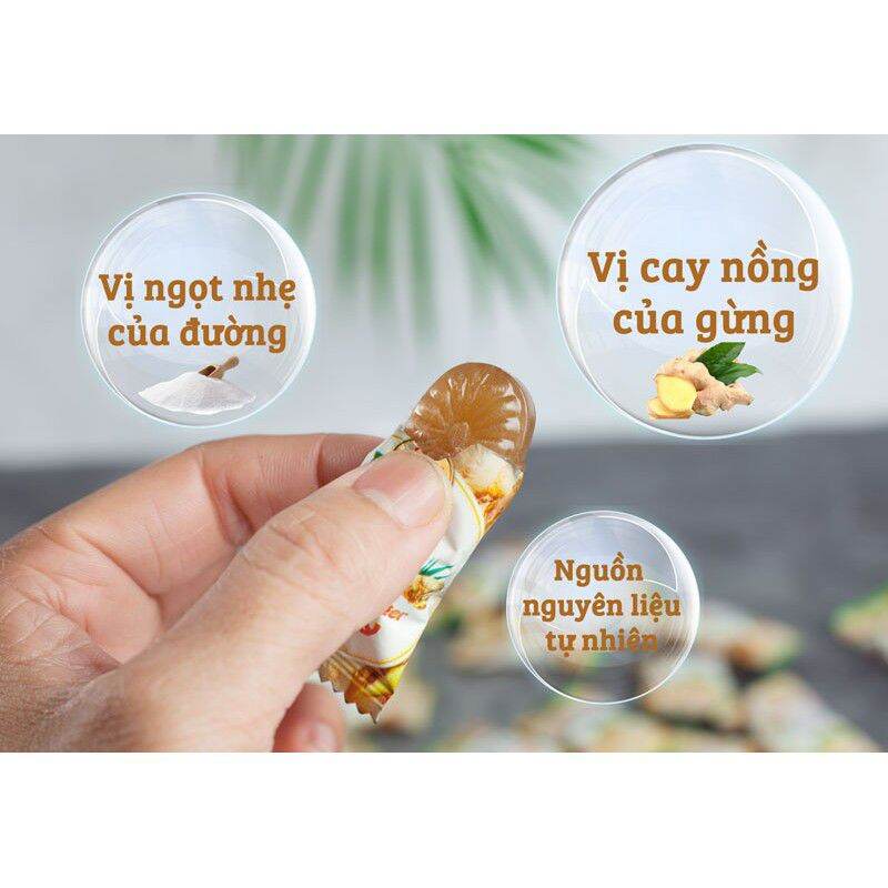kẹo gừng ngậm chống say xe