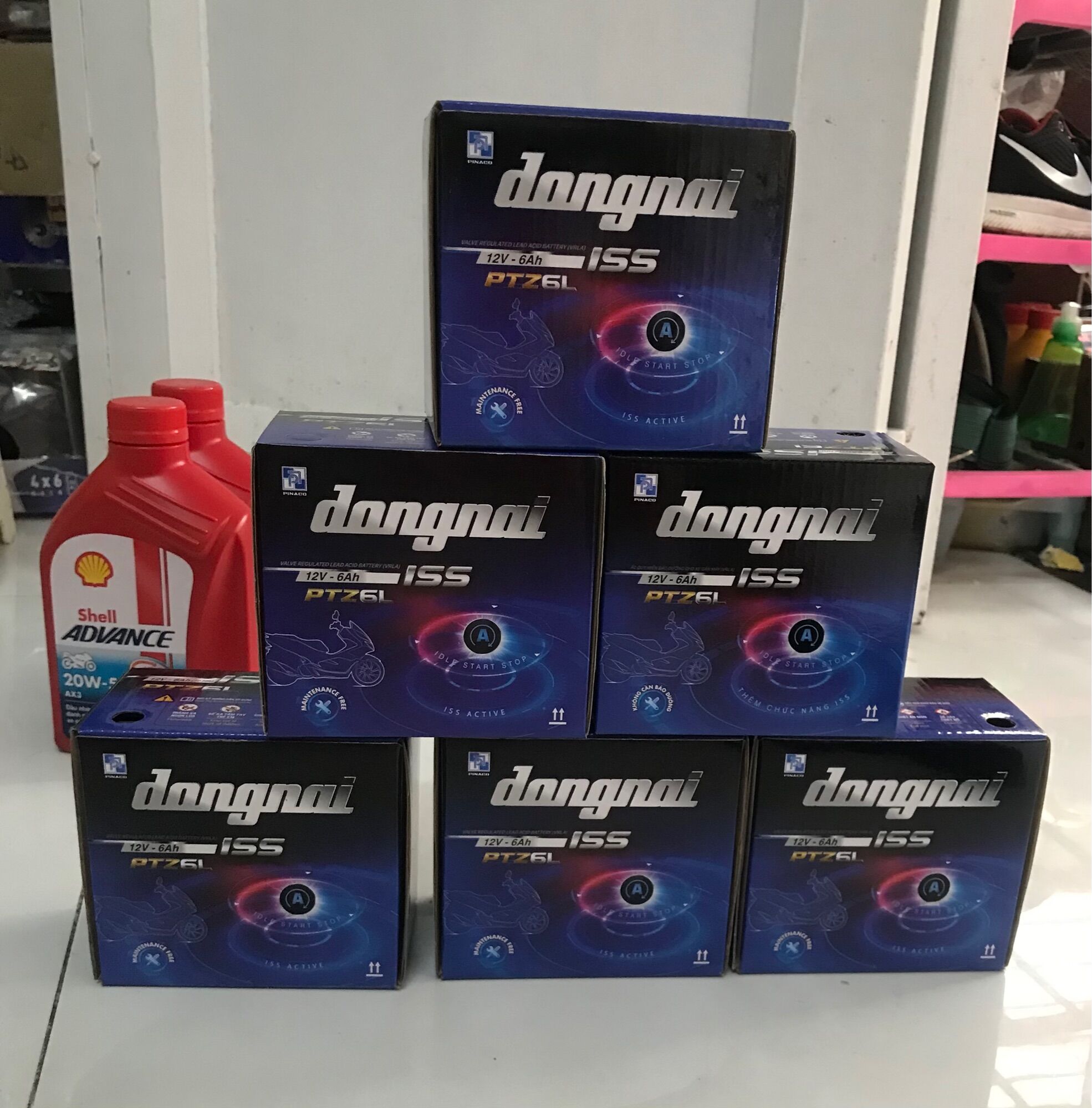 Bình Acquy Đồng Nai Ptz6L 12V-6Ah dành xe Sh mode, noza, vision 125 lead125