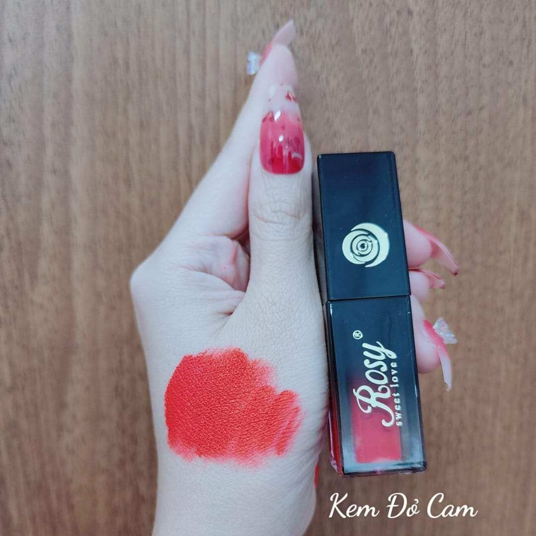 son kem lì đỏ cam Rosy
