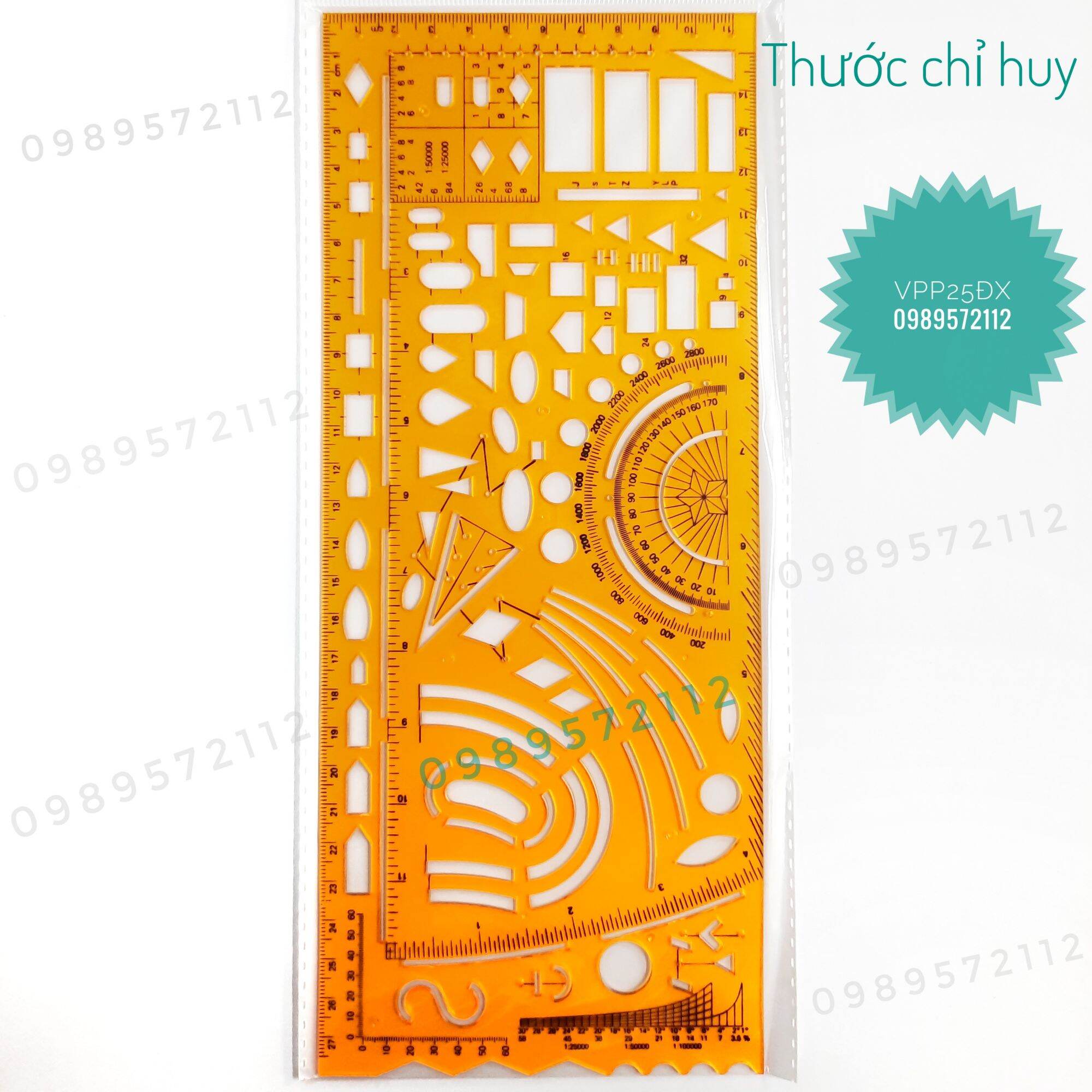 Thước chỉ huy (1 cái).