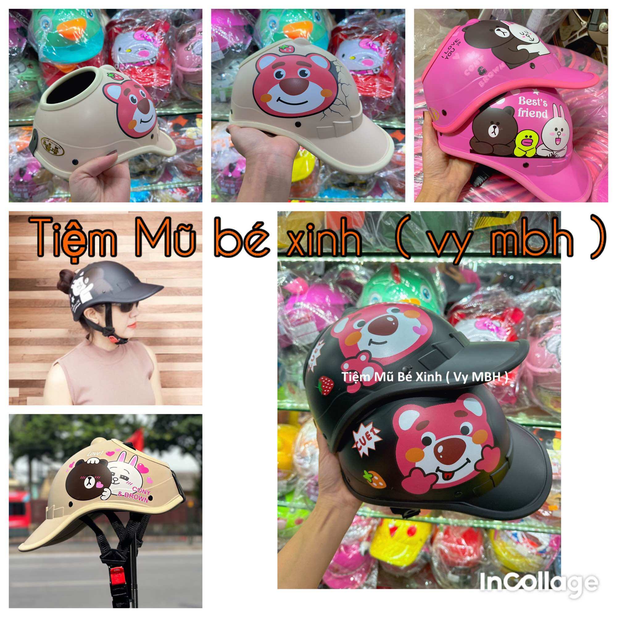 Mũ bảo hiểm Buộc Tóc Nữ  - Mũ khoét đỉnh