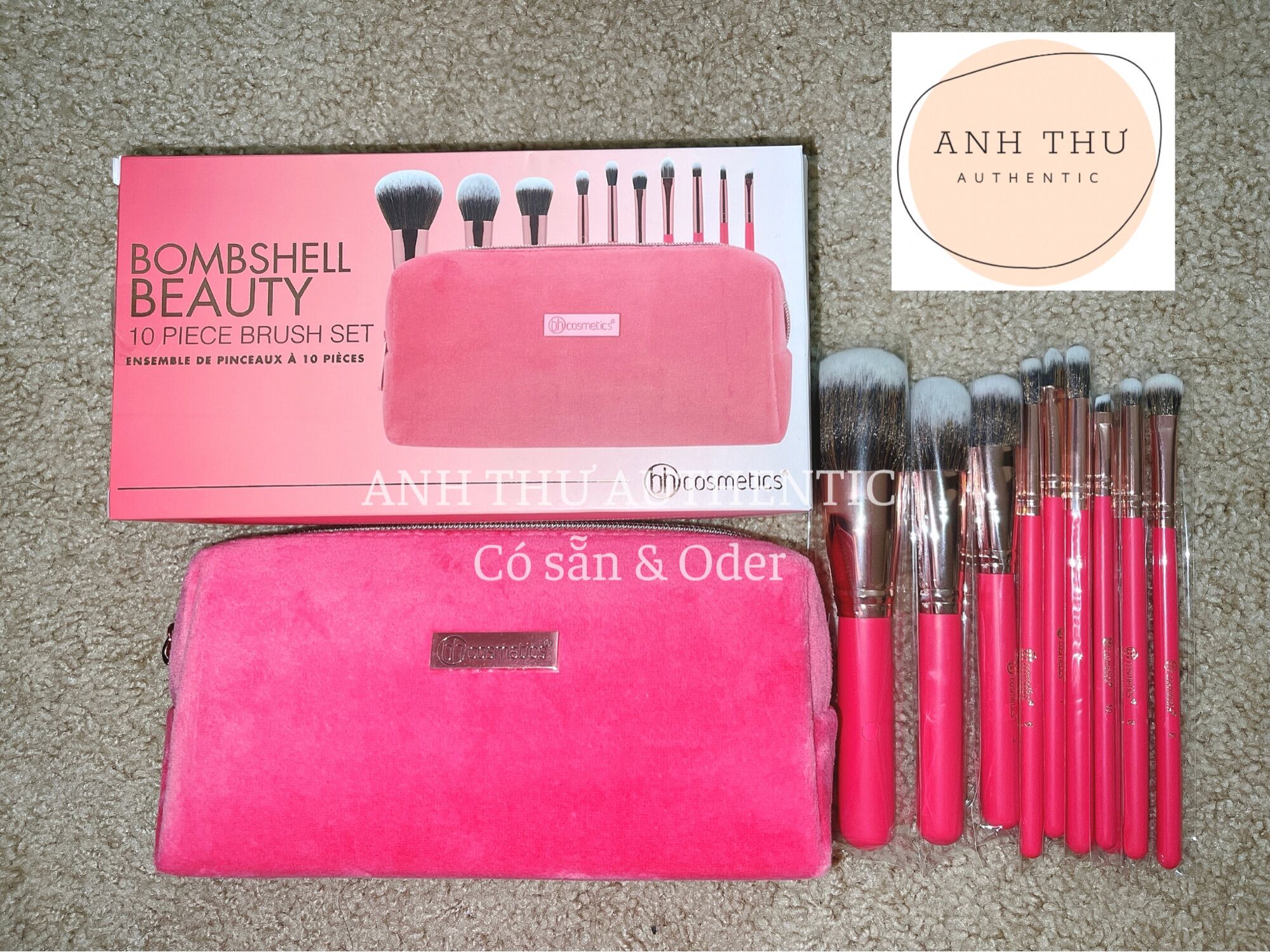 Bộ cọ BH BOMSHELL BEAUTY 4 cọ mặt+6 cọ mắt[Anh Thư Authentic]
