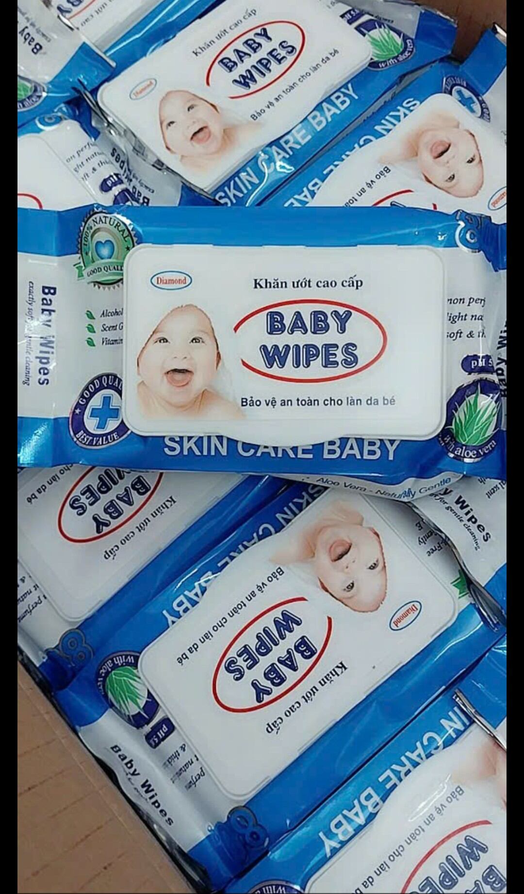 khăn giấy ướt BABY không mùi(combo 10 gói)