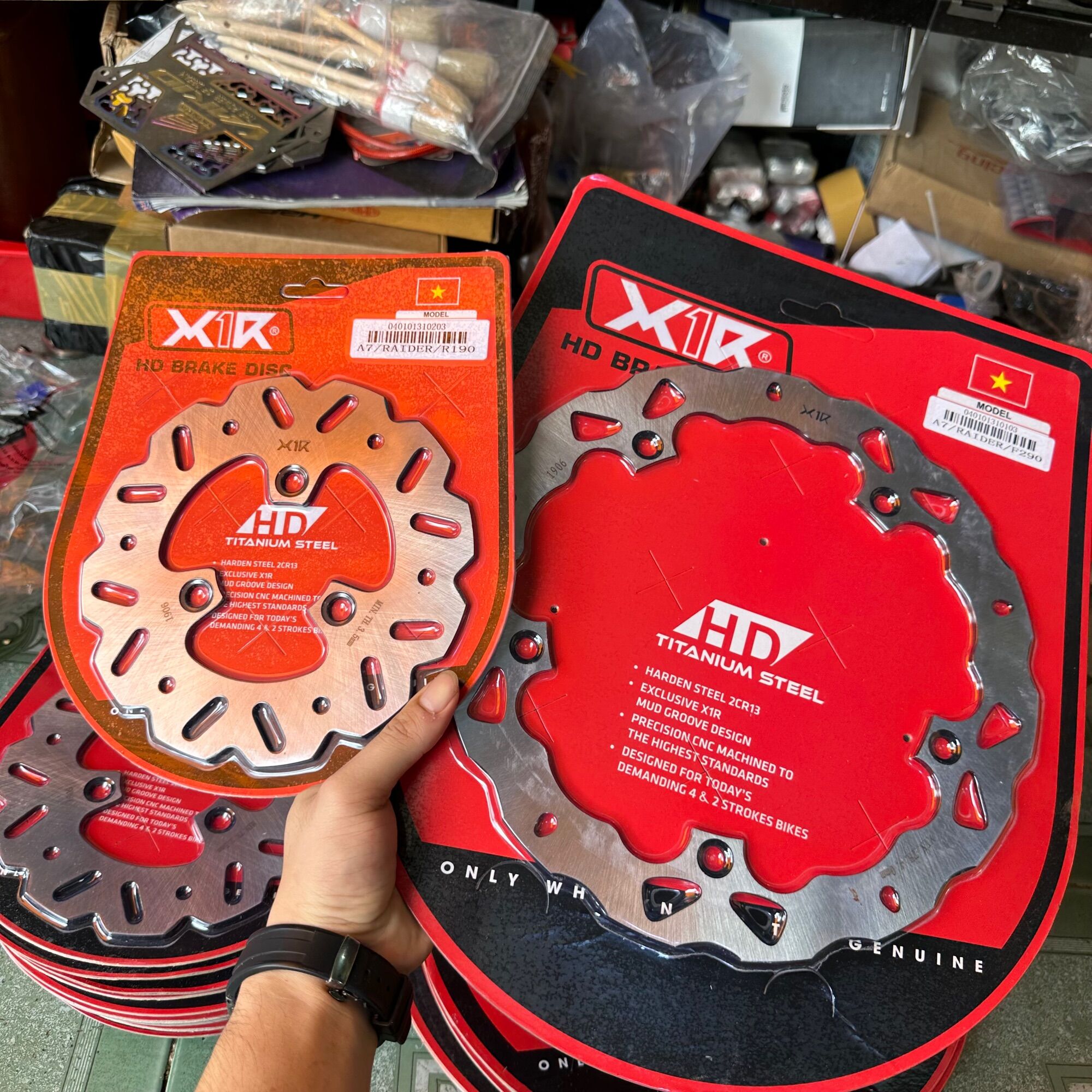 Đĩa X1r A7 Satria Raider Lắp Đặt Như Zin