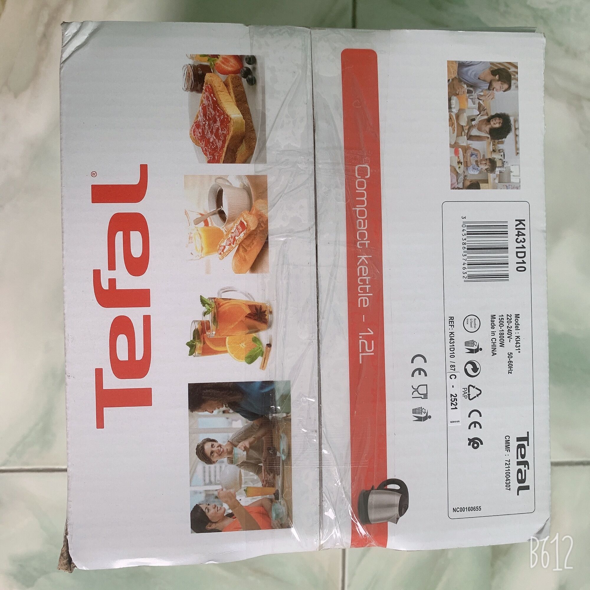Bình đun siêu tốc Tefal - inox - 1800W, 1.2L