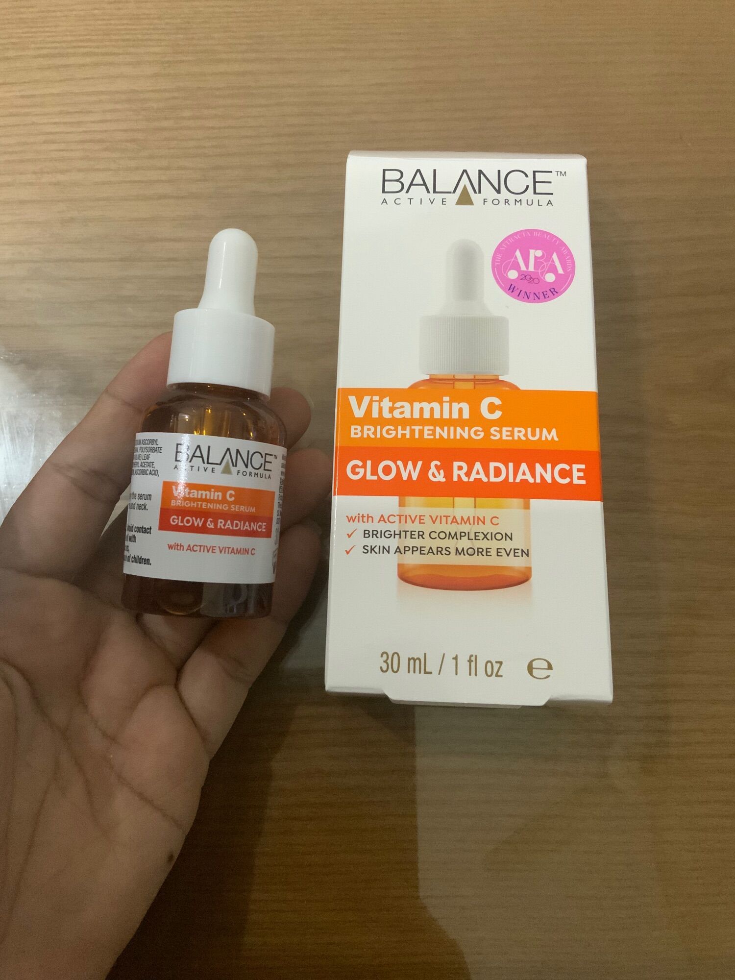 Serum làm sáng, mờ thâm vitamin C Balance Anh Quốc