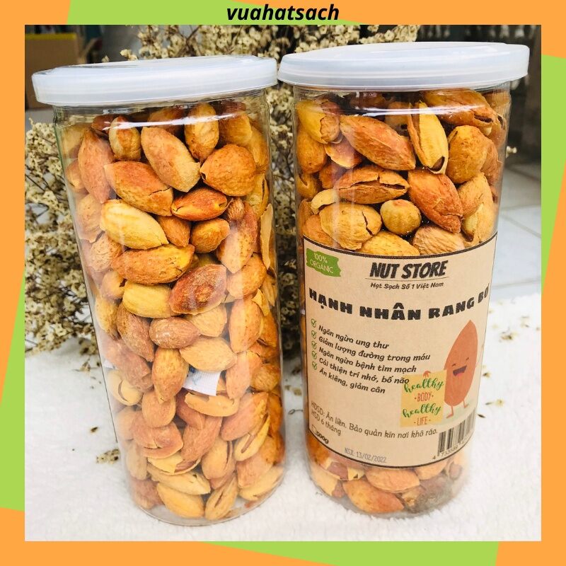 450gr hạnh nhân rang bơ mỏng vỏ