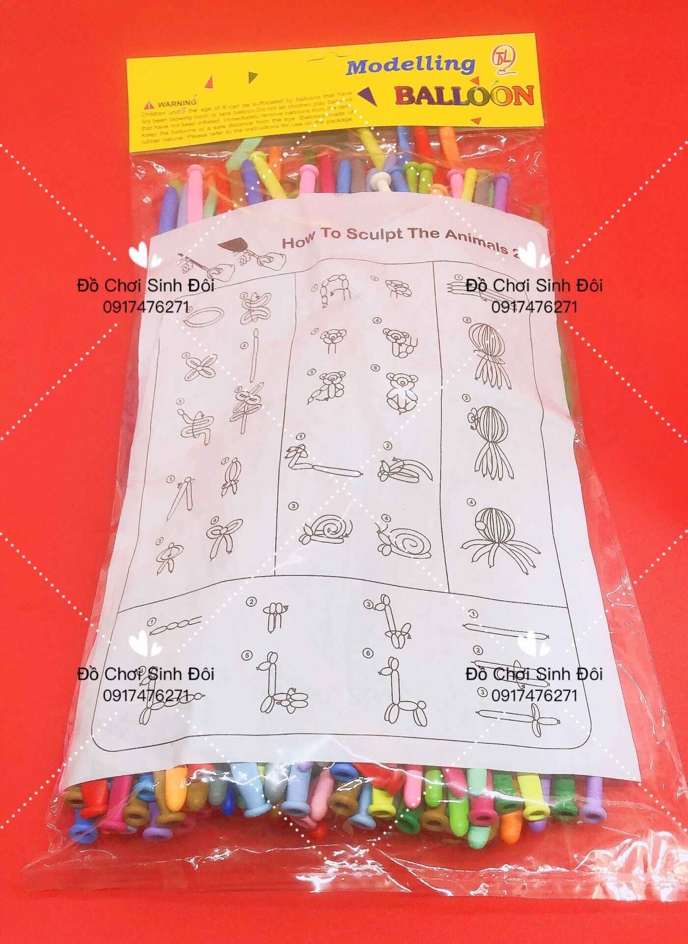 Bịt bong bóng dài có ống bom nhỏ