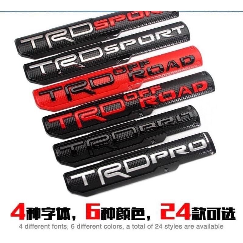 Logo dán xe trd-sport / off road