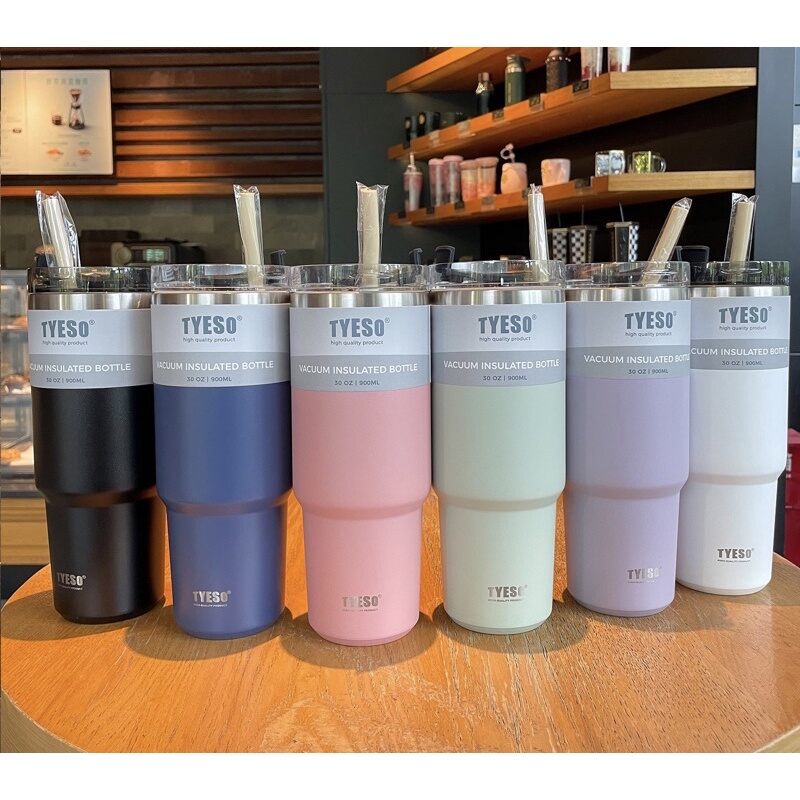 Ly giữ nhiệt tyeso 600ml - 900ml mẫu mới 2022