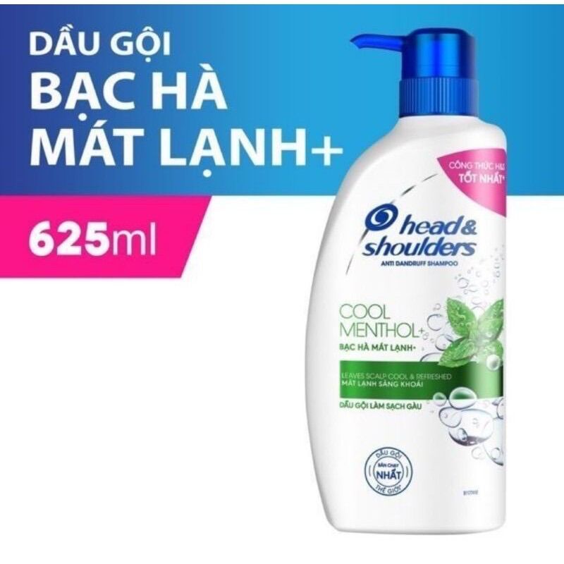 Dầu gội Head&shoulder bạc hà mát lạnh 625ml