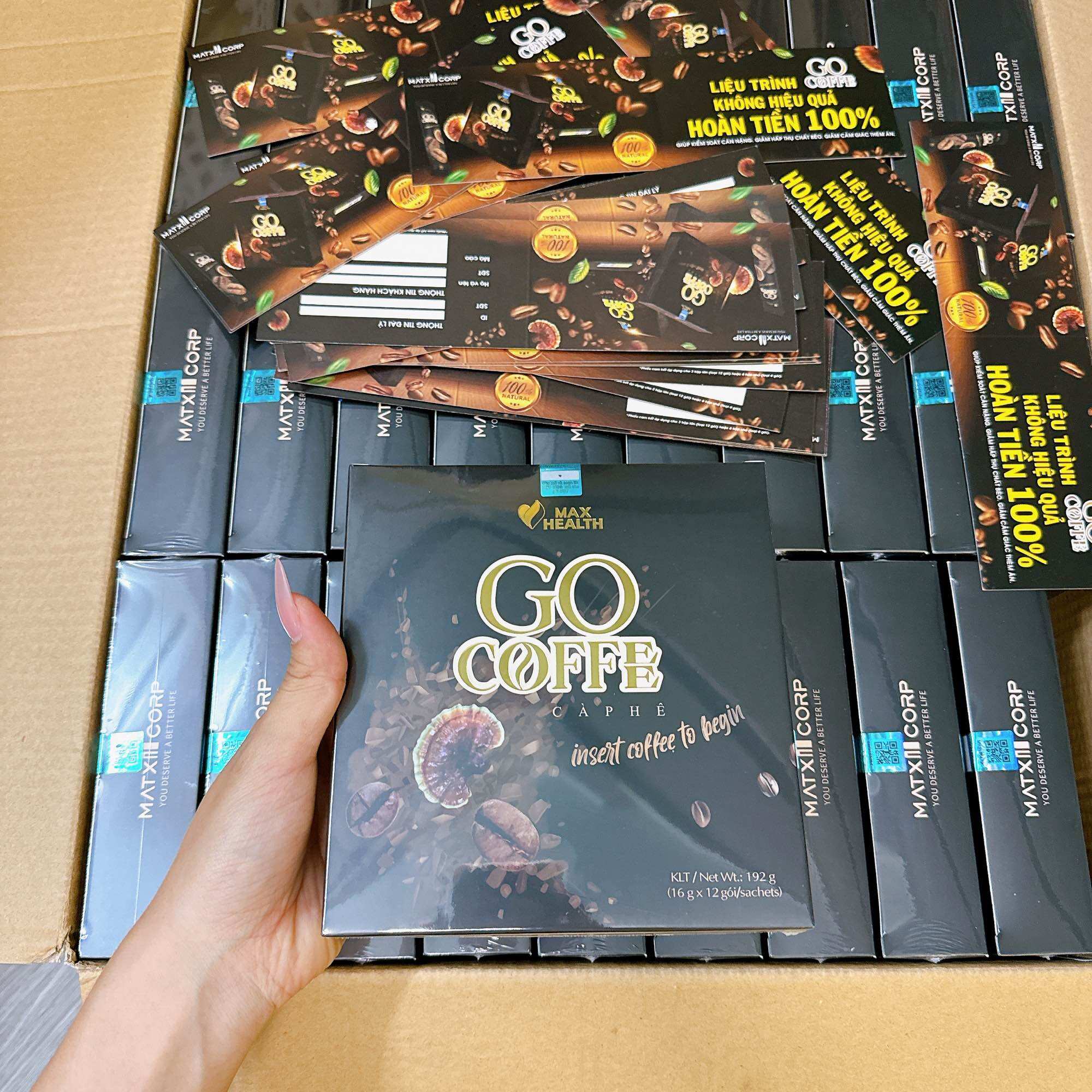Cà phê go coffee hộp lớn 12 gói