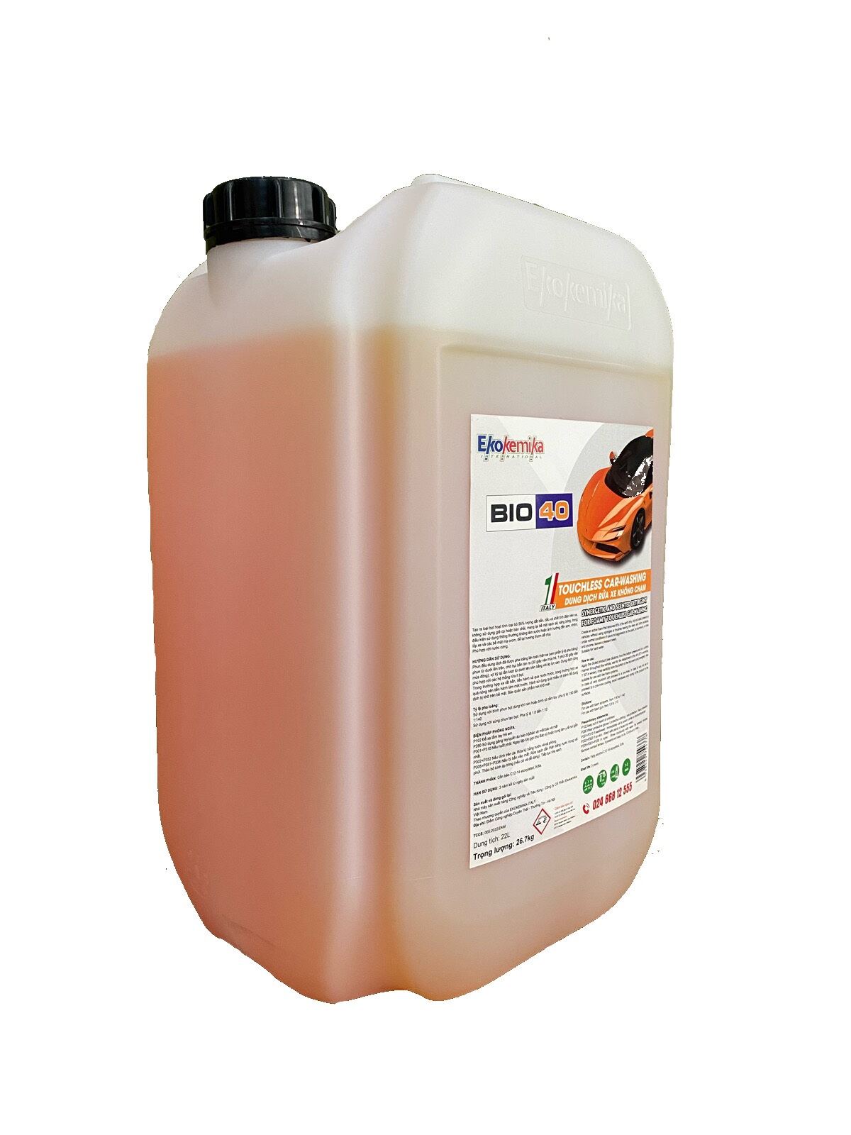 DUNG DỊCH RỬA XE KHÔNG CHẠM EKOKEMIKA BIO 40 - 22L