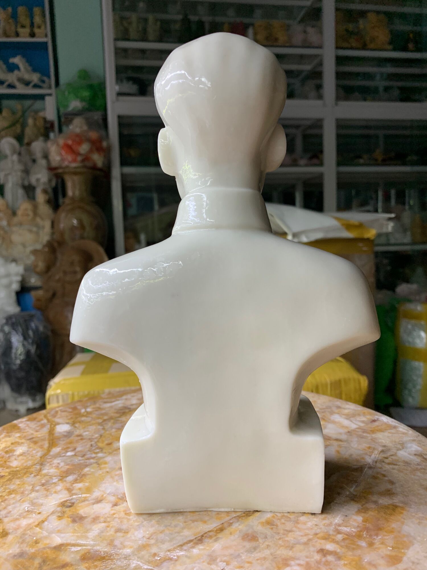 Tượng Chân Dung Bác Hồ Đá Đúc- cao 23.5cm