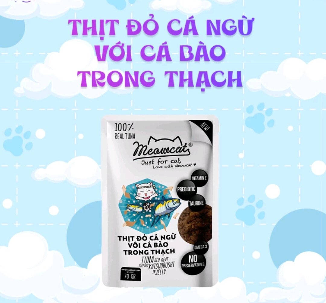 Pate meowcat 70g cho mèo 9 vị