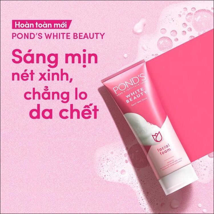 Sữa rửa mặt POND’S WHITE BEAUTY hồng