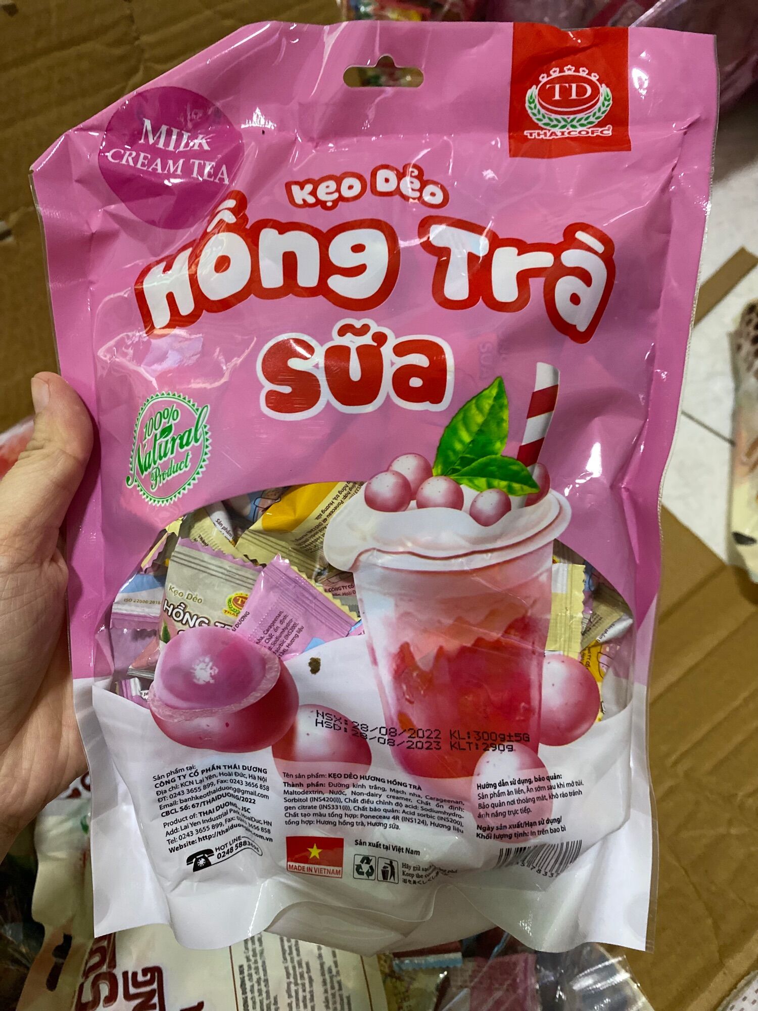 KẸO DẺO TRÀ SỮA TRÂN CHÂU(NGẪU NHIÊN)