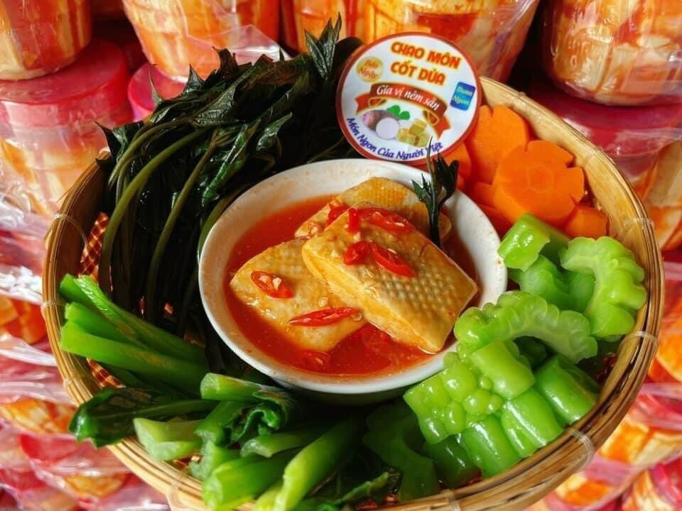 Chao môn cốt dừa