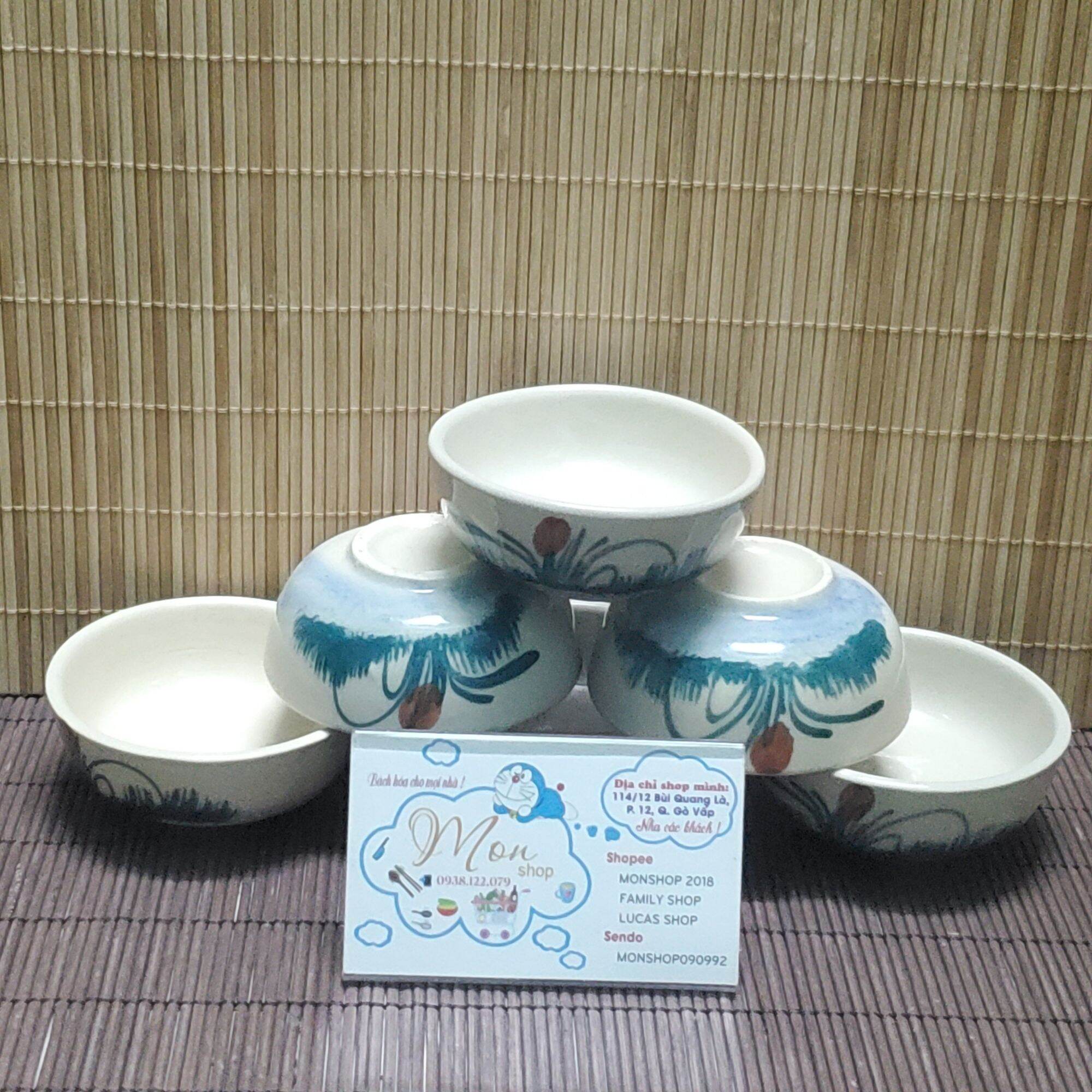 CHÉN NƯỚC CHẤM (COMBO 2C) ĐẤT CAO LANH NUNG 100% THỦ CÔNG
