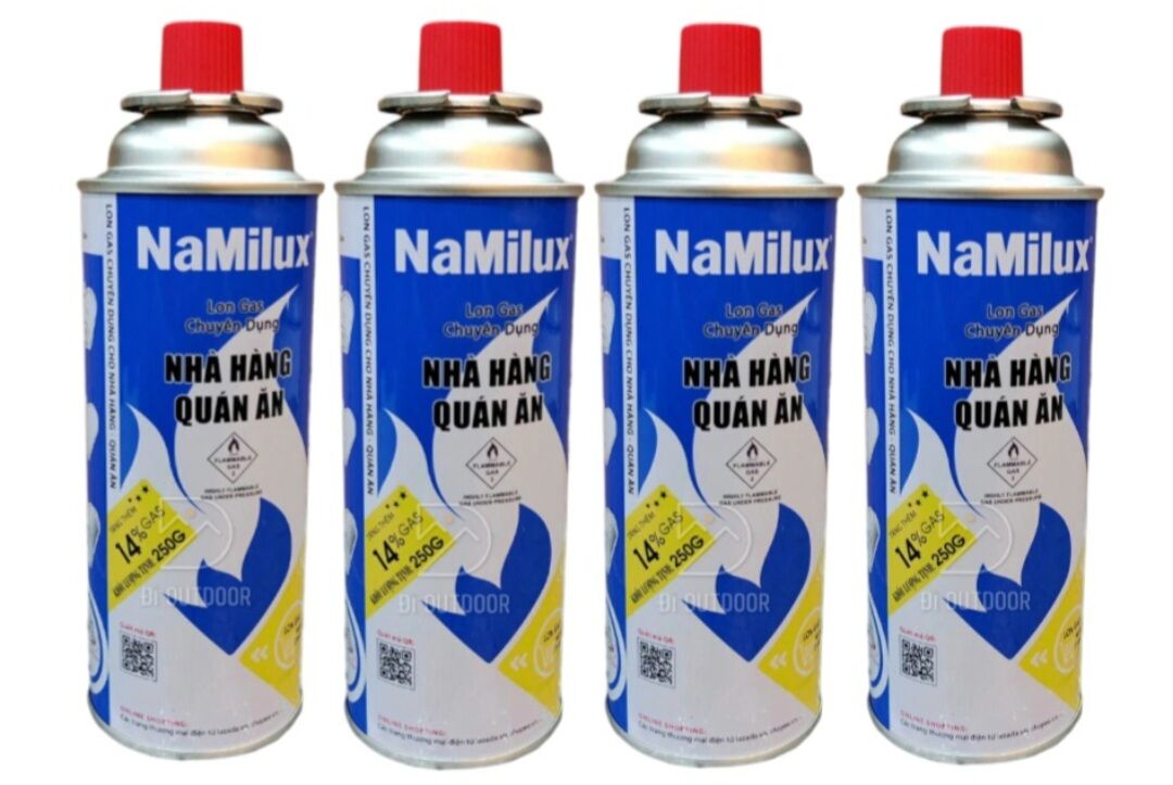 Combo 6 bình gas chuyên dụng cho bếp gas mini _ KLT.250g